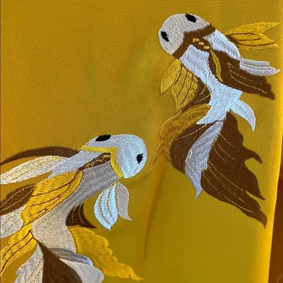 Elegant Yellow Floral Tunic Dress - Picture 8 of 11